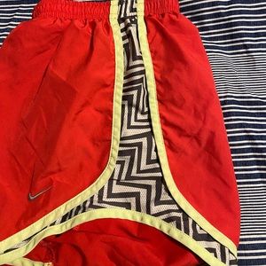 Patterned Nike running shorts